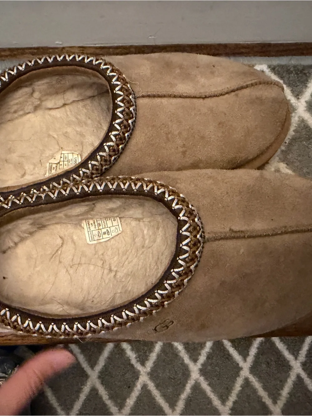 UGG Suede Slip-On Tasman Loafers - Chestnut/Tan